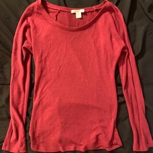 Dark red shirt